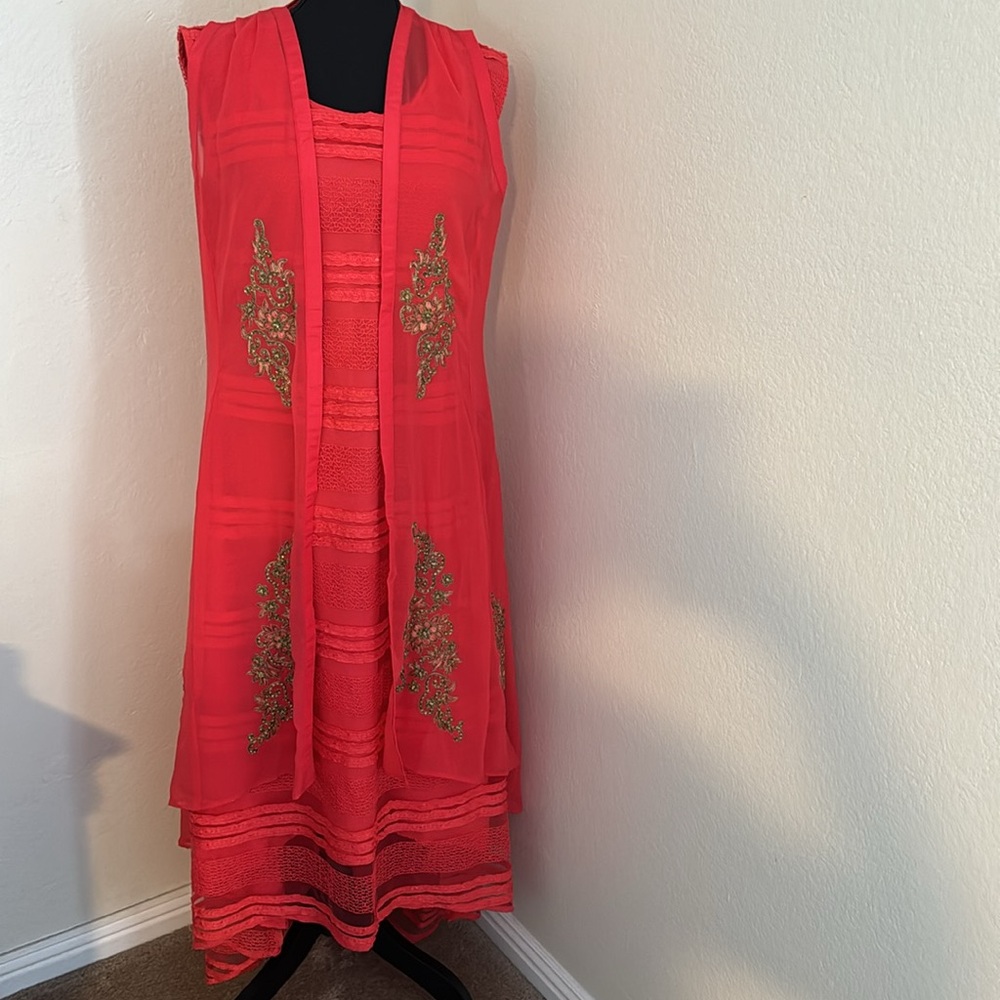 Indian Dress Pink/Orange